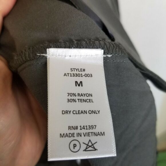 ASTR The Label Womens Tie Front Duster Trench Coat Sz M Relaxed Minimalist Olive - Picture 8 of 9